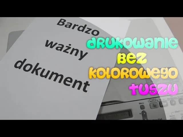 Jak drukować bez kolorowego tuszu HP i zaoszczędzić na kosztach